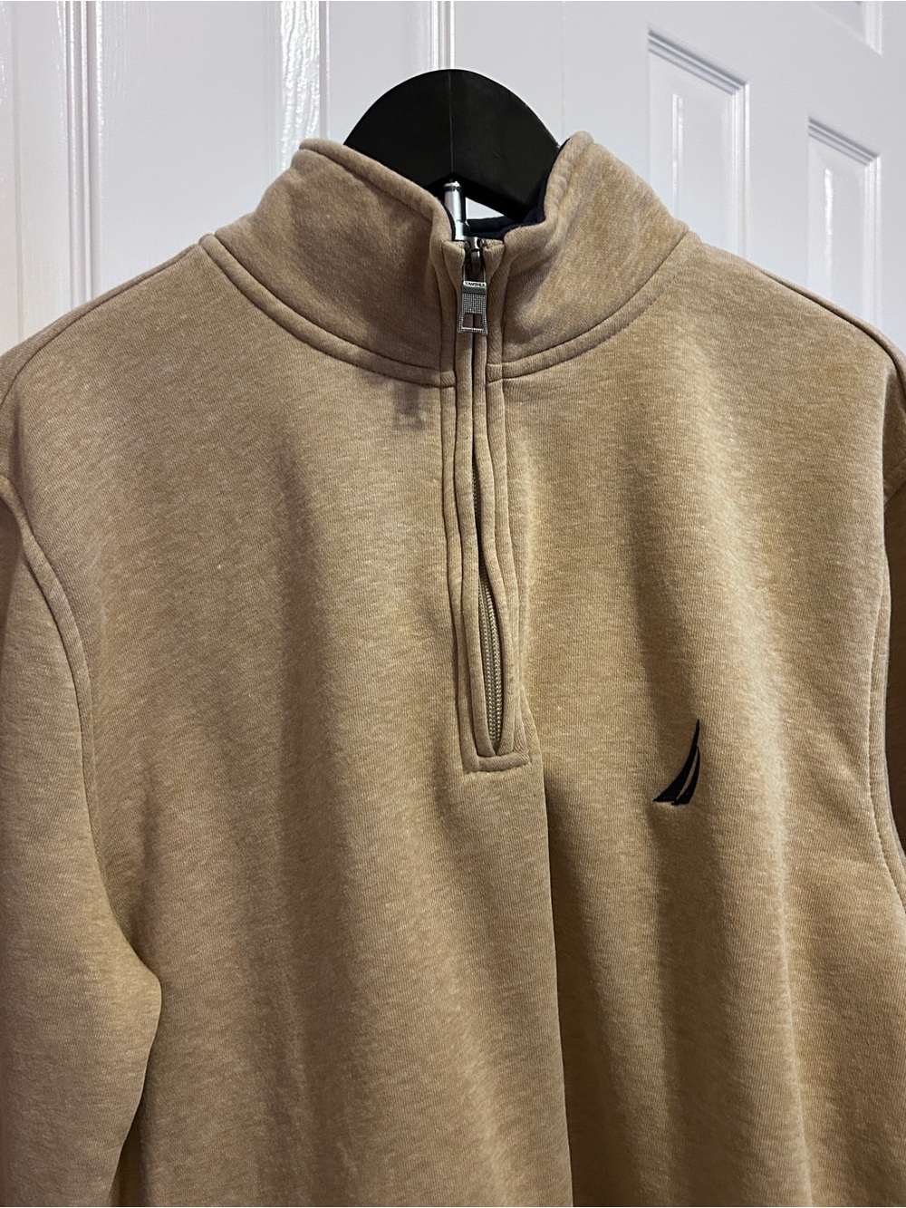 Men’s Nautica Half-Zip Pullover - Beige